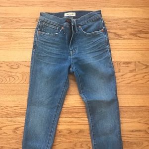 Madewell 9 inch high rise skinny jean